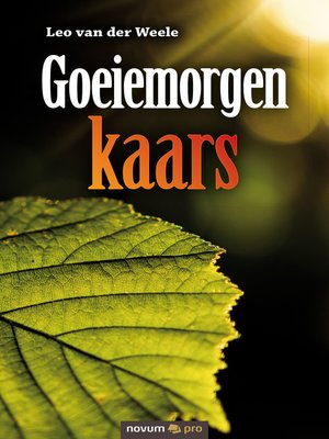 cover image of Goeiemorgen kaars